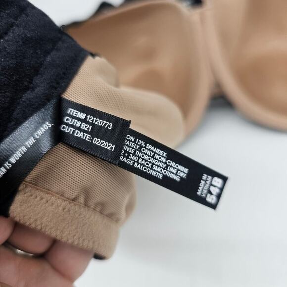 Torrid Curve Black and Tan Lace Bra - Picture 7 of 9